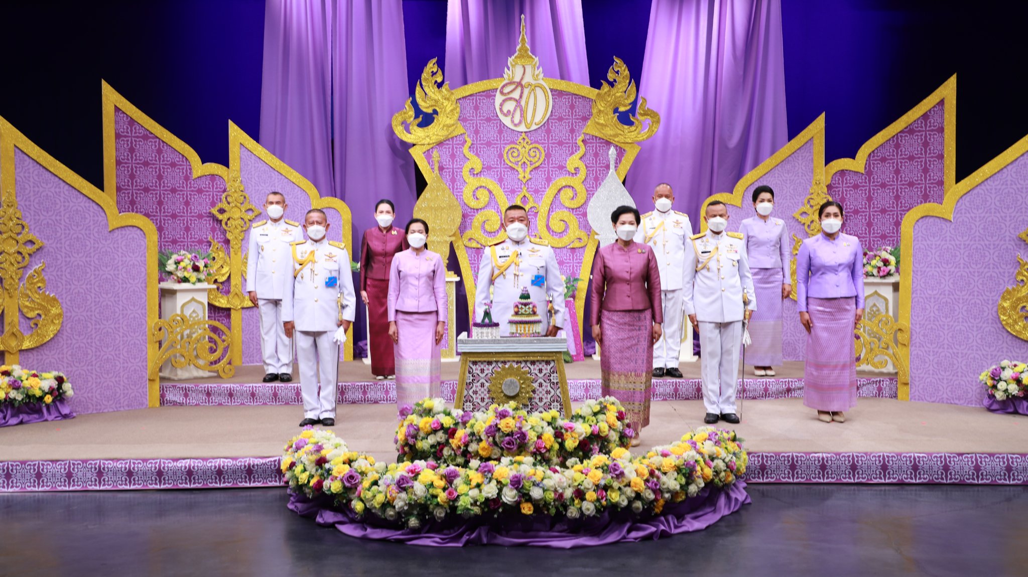 ภาพบรรยากาศการบันทึกเทปถวายพระพร เนื่องในโอกาสวันเฉลิมพระชนมพรรษา สมเด็จพระนางเจ้าสุทิดา พัชรสุธาพิมลลักษณ พระบรมราชินี ณ สถานีวิทยุโทรทัศน์แห่งประเทศไทย ขอนแก่น 