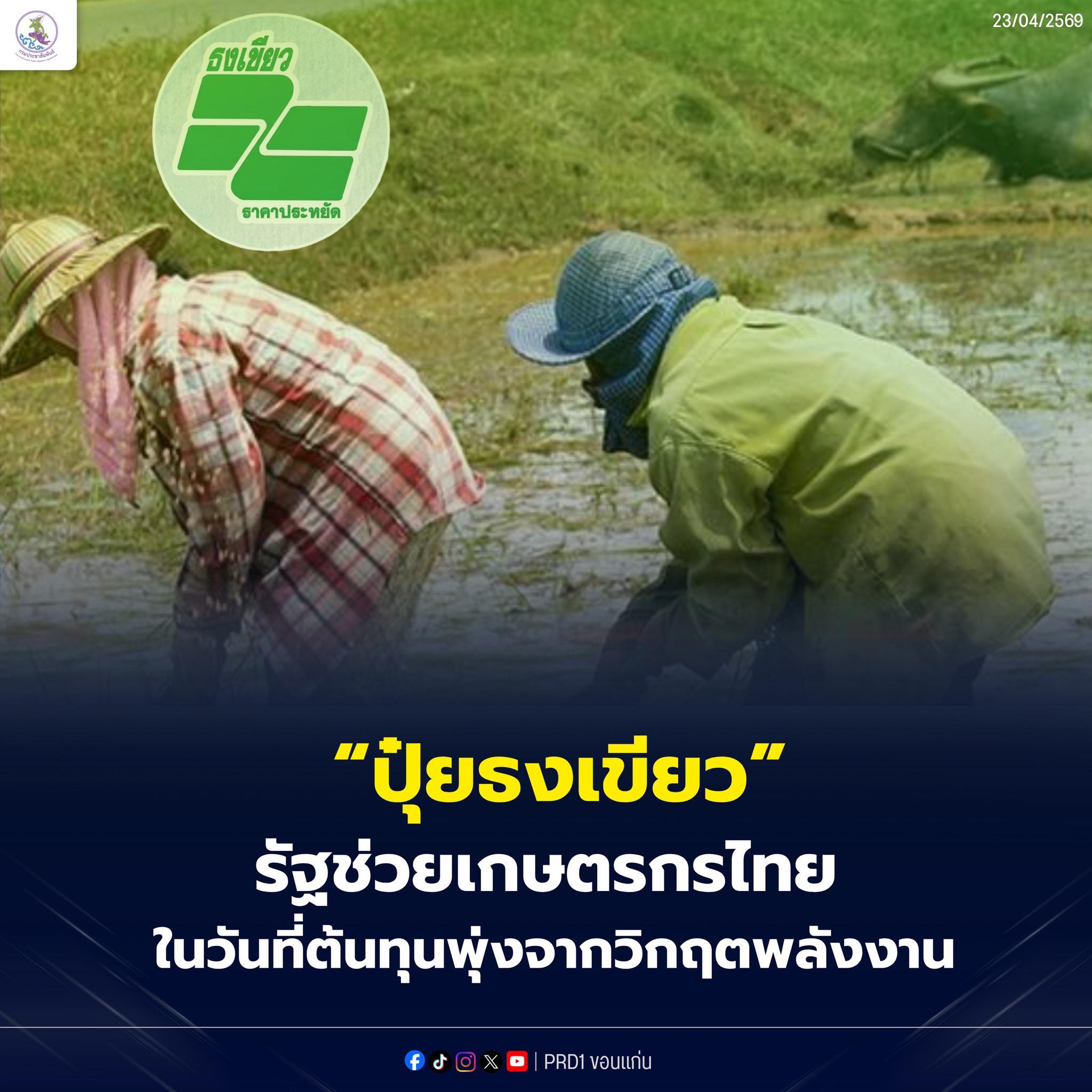 &ldquo;ปุ๋ยธงเขียว&rdquo; รัฐช่วยเกษตรกรไทย ในวันที่ต้นทุนพุ่งจากวิกฤตพลังงาน