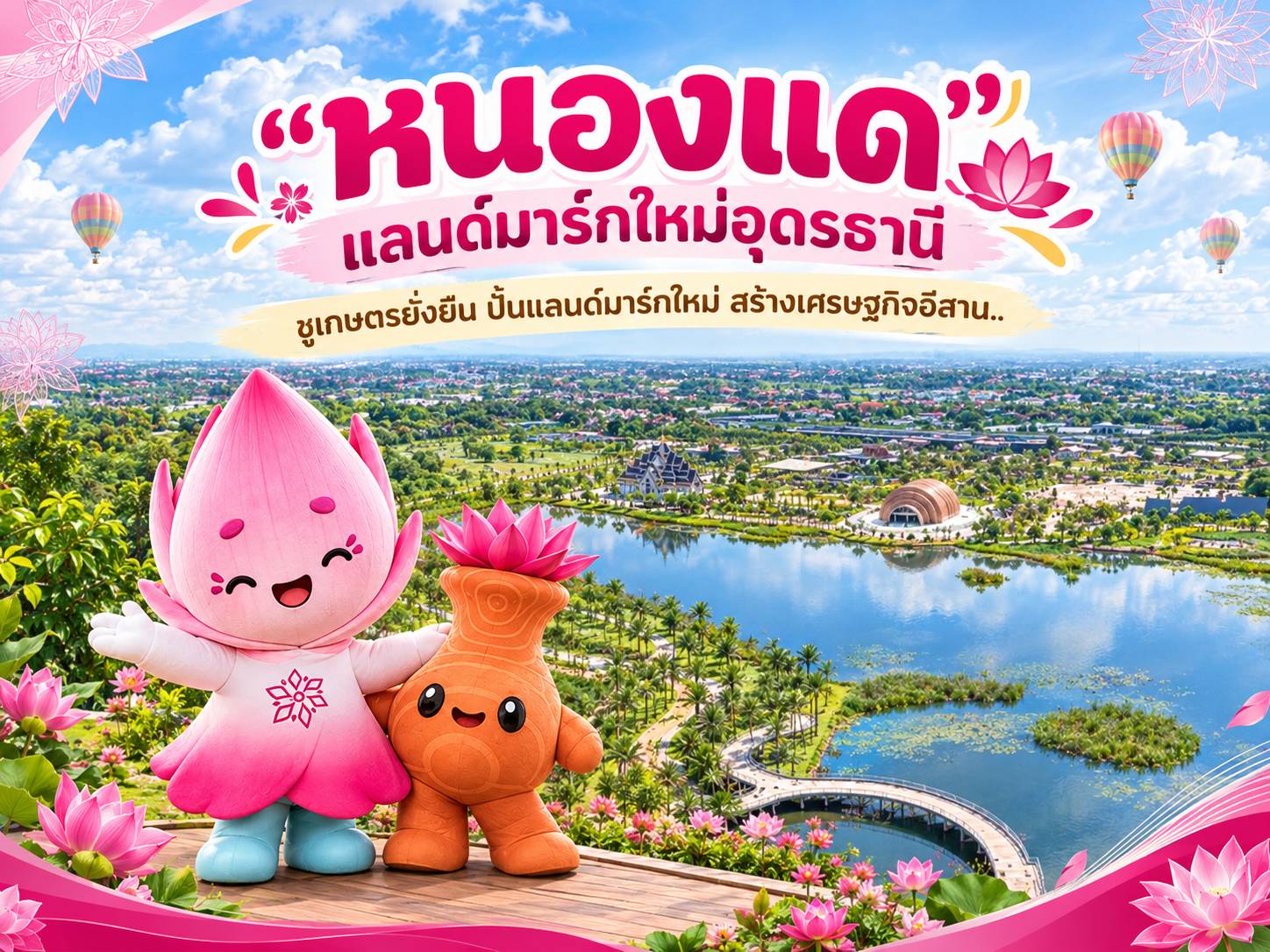 &ldquo;หนองแด&rdquo; แลนด์มาร์กใหม่อุดรธานี ชูเกษตรยั่งยืน ปั้นแลนด์มาร์กใหม่ สร้างเศรษฐกิจอีสาน
